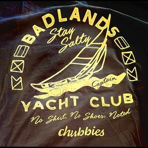 Chubbies navy blue t-shirt Size XL. NEW WITH TAGS.